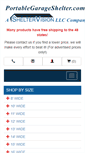 Mobile Screenshot of portablegarageshelter.com